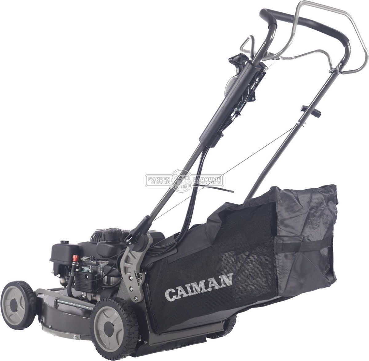 Газонокосилка бензиновая Caiman IXO Prime 55CLV AL (RUS, 53 см, Caiman Green Engine, 224см3, алюминий, кардан, 2 в 1, 70 л, 54,4 кг.)