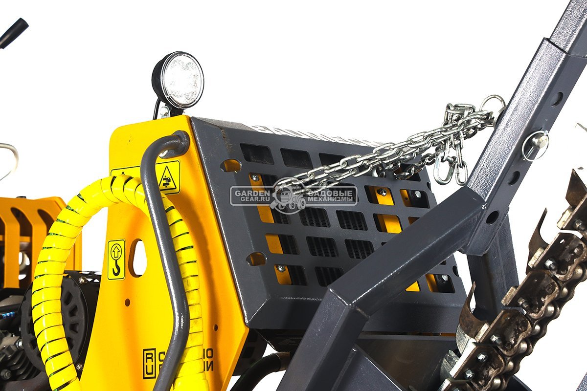 Самоходный гусеничный траншеекопатель Baumech ТКС1 с двигателем Zongshen GB750 EFI V-Twin инжектор (скорость копки грунта до 60 м/ч), 762 кг.