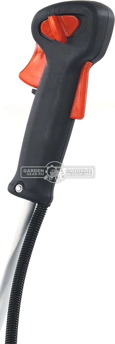 Бензокоса Holzfforma FF55E (PRC, 27,2 куб.см., 0,75 кВт/1,0 л.с., нож + леска Autocut C26-2 2,4 мм, оснастка Comfort, очки, 5,0 кг)