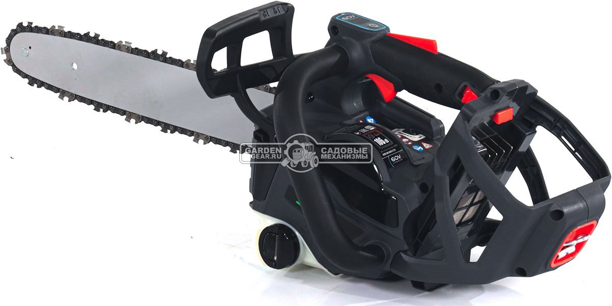 Пила аккумуляторная цепная Caiman ENO CSTi14 14" с АКБ B6040 и ЗУ C6025 (RUS, BL 60В, Standart Connect, 3/8"-1.1-52E, 2,0 кг.)