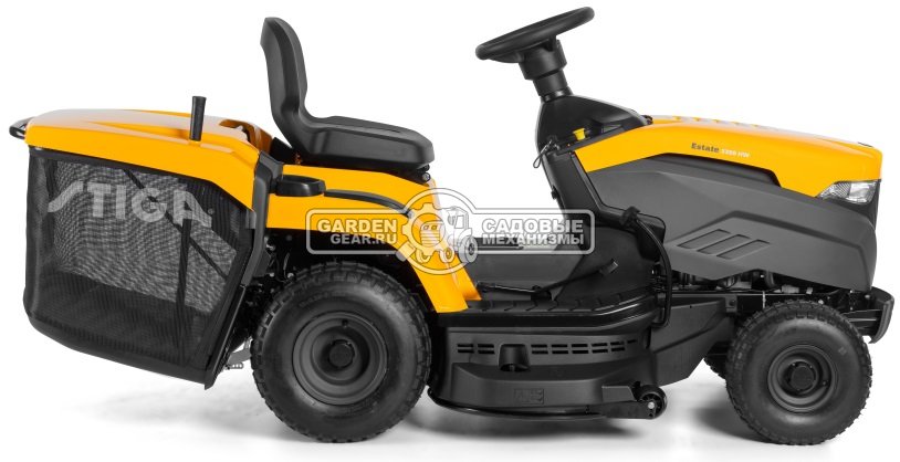 Садовый трактор Stiga Estate 3398 HW (PRC, Honda GCV530 V-Twin, 530 куб.см гидростатика, травосборник 240 л, ширина кошения 98 см., MP 84/98, 167 кг.)