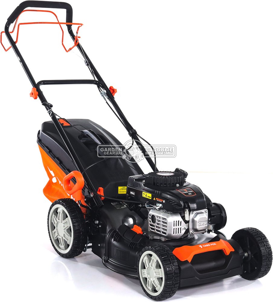 Газонокосилка бензиновая Yard Fox 46S (PRC, 46 см, Zongsheng NP150, 149 см3, сталь, 3 в 1, 60 л, 27.9 кг)