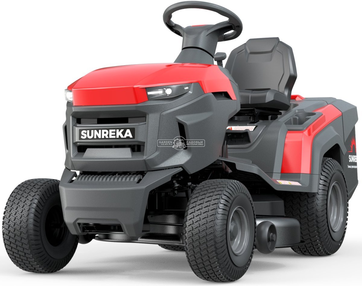 Садовый трактор Sunreka GST38LEG (PRC, RATO RV450, 449 куб.см., гидростатика, ширина кошения 96 см, травосборник 240 л, мульчирование, 205 кг)