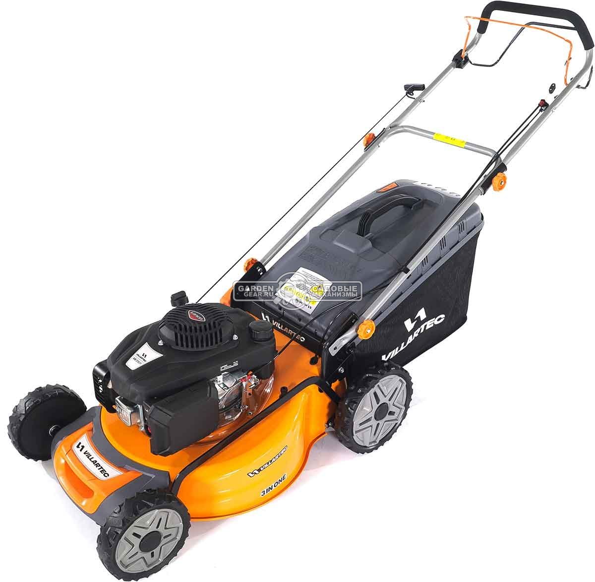 Газонокосилка бензиновая Villartec MB 3751T Country (PRC, 51 см, Loncin Ready Start, 166 см3, сталь, 3 в 1, 65 л, 33.3 кг)
