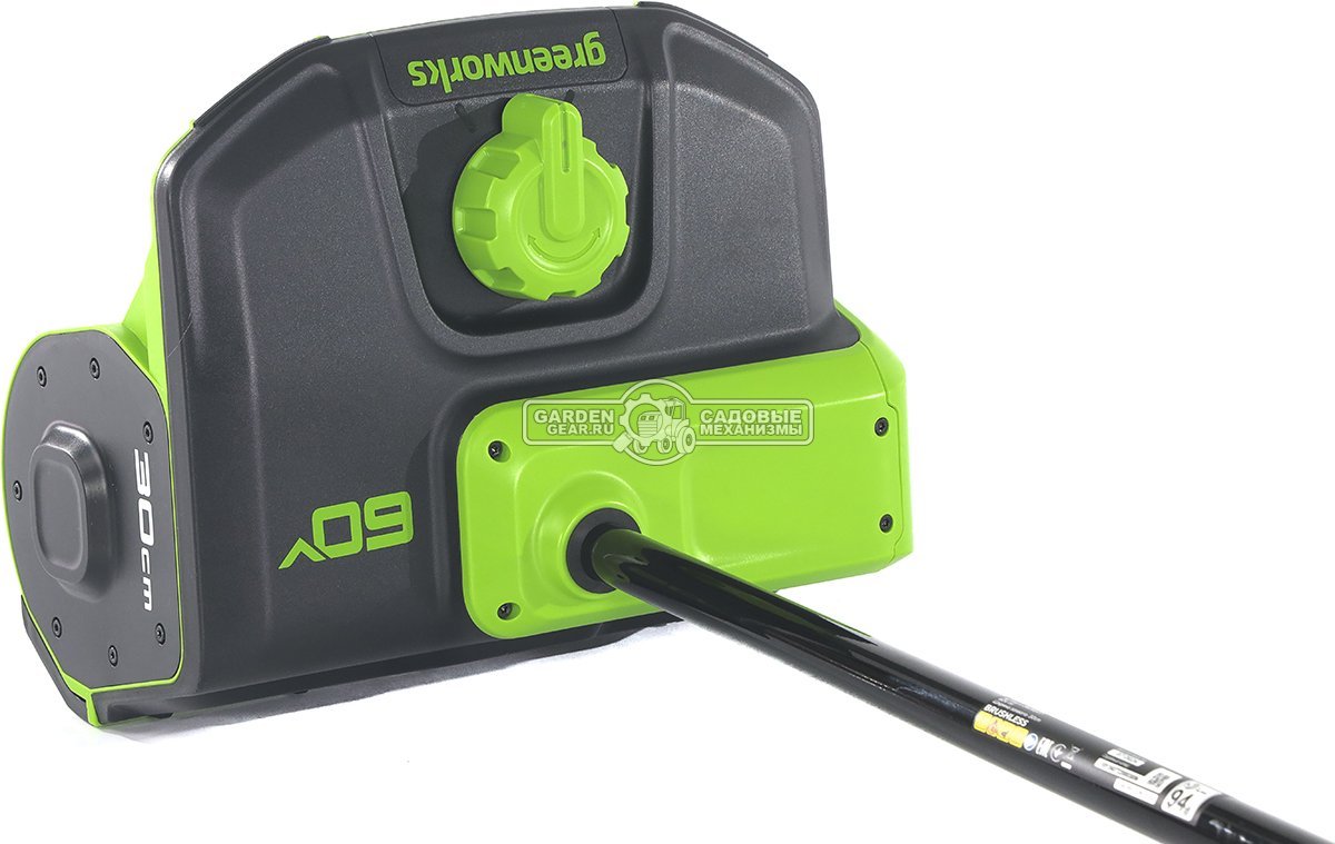 Снегоуборщик аккумуляторный / лопата GreenWorks GD60SS2 без АКБ и ЗУ (PRC, BL 60В, ширина 30 см, направляюшая выброса, 7.5 кг)