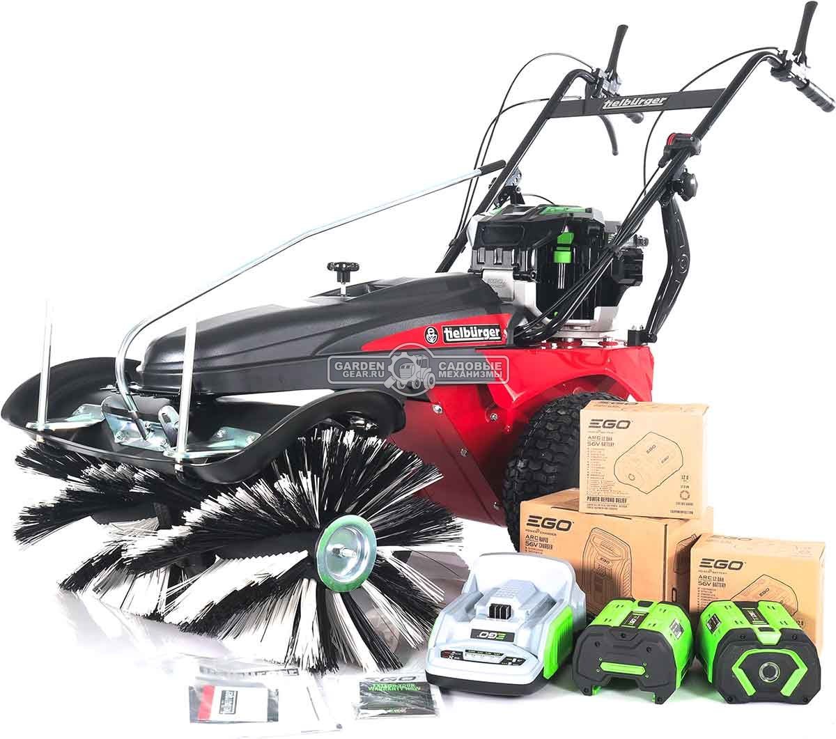 Аккумуляторная подметальная машина Tielbuerger TK38 Pro Akku SET c 2 АКБ и ЗУ (GER, 2х56В, ширина 80 см, диаметр 40 см, 3 вперед/1 назад, 97 кг.)