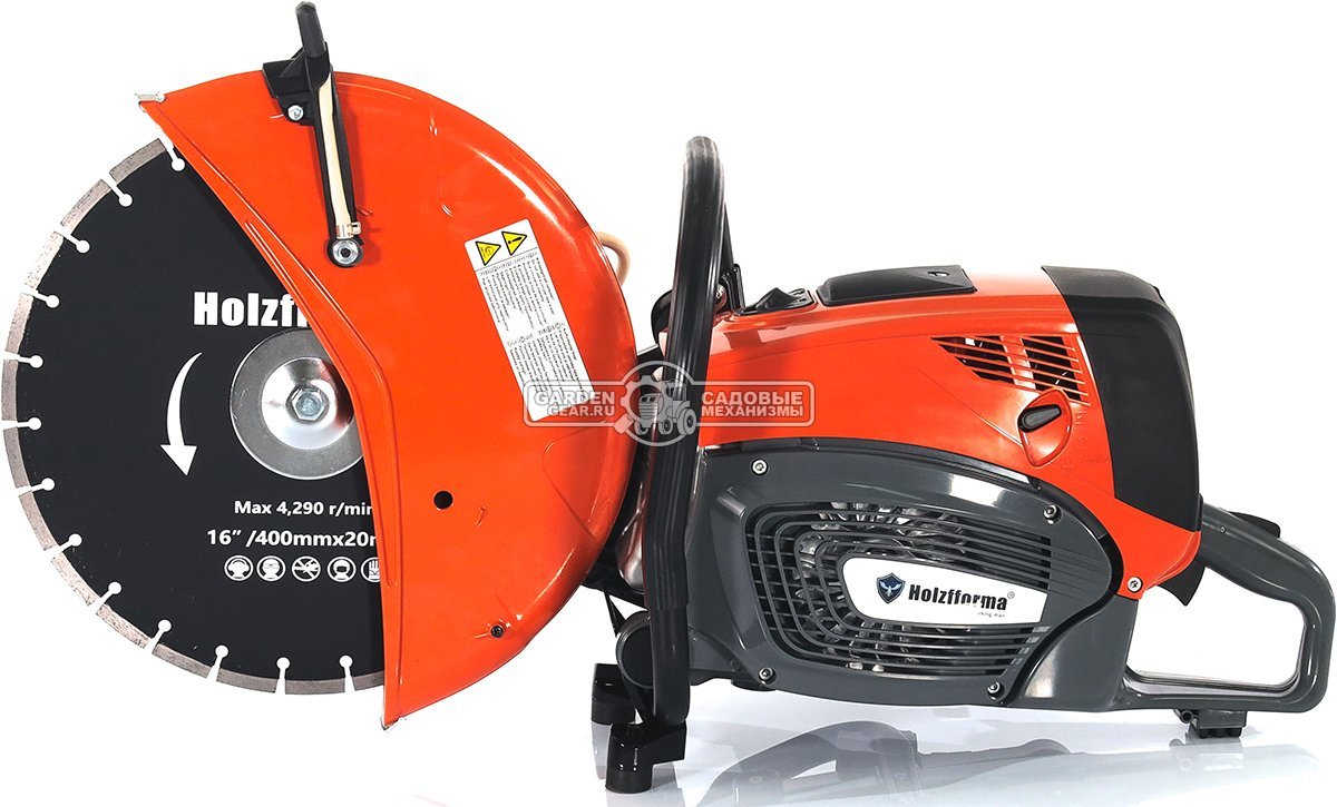 Бензорез Holzfforma GC890 16" (PRC, 98,5 см3, 5.0 кВт/6.8 л.с., диаметр круга 400 мм, глубина реза 145 мм, 15 кг)