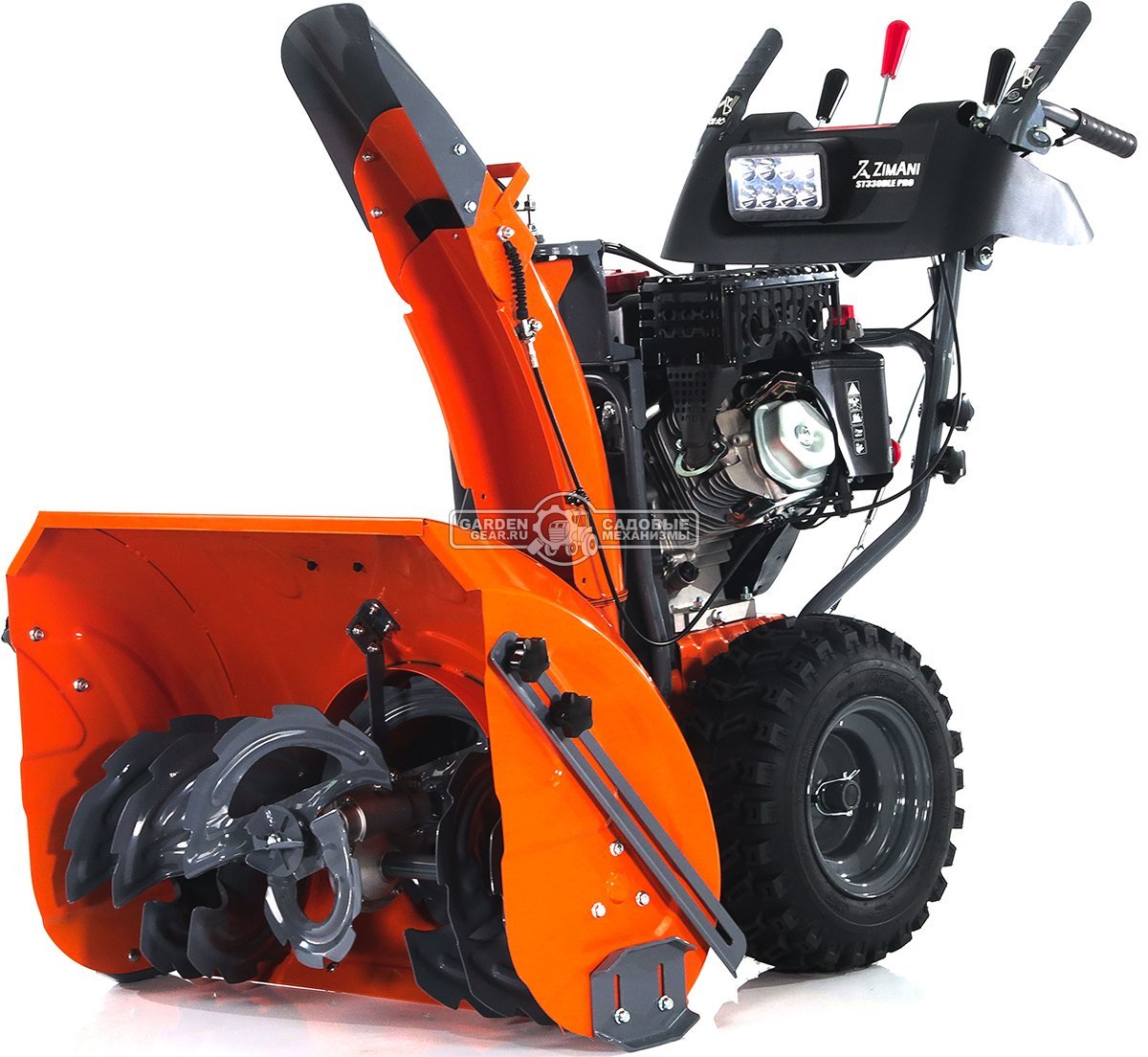 Снегоуборщик ZimAni ST330DLE PRO Quattro Auger (PRC, 76 см, LCT Snow Storm 414 см3, эл/стартер 220В, LED фара, AutoTurn, скорости 6/2, 115 кг.)