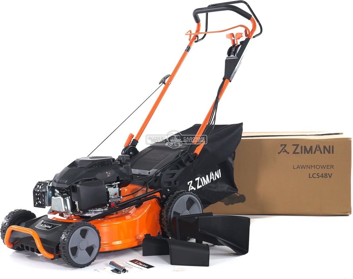 Газонокосилка бензиновая ZimAni LC548V (PRC, 48 см, Yamaha MA175, 174 см3, 3 в 1, Quattro Blade, вариатор, 80 л, 40 кг)