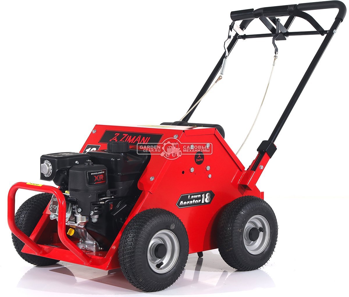 Аэратор бензиновый Zimani Lawn Core 18 (PRC, 48 см, B&S XR 6.5 л.с., сталь, пустотелые трубки, 100 кг)