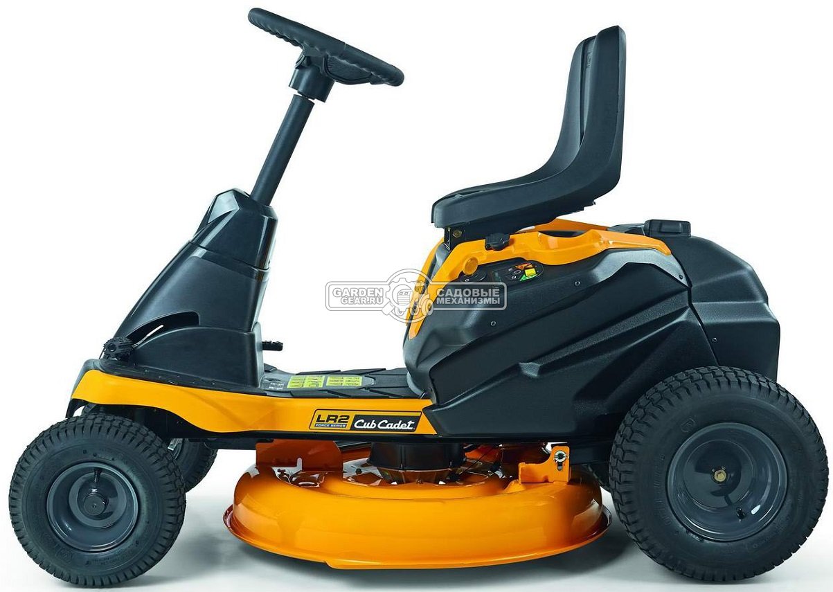 Садовый минирайдер Cub Cadet Minirider LR2 ES76 аккумуляторный (USA, Li-Ion, 56 В/30 Ач/1500 Втч, ширина кошения 76 см., фара, 163 кг.)