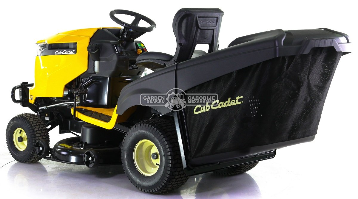 Садовый трактор Cub Cadet XT2 PR106iE (USA, Cub Cadet 679 EFI, V-Twin, 679 куб.см., гидростатика, травосборник 320 л., ширина кошения 106 см., 253 кг)