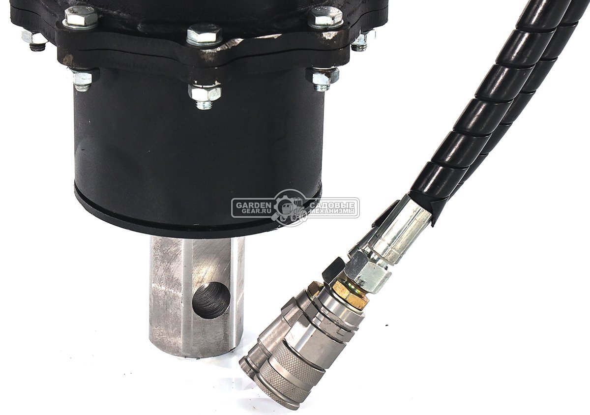 Ямобур (гидравлический вращатель) RED с переходной плитой для мини-экскаватора, 58,5 кг. 