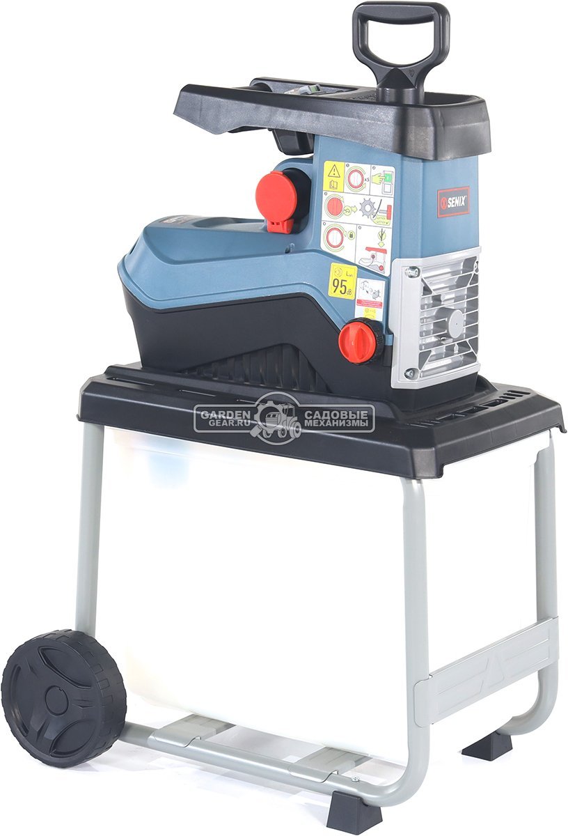 Садовый измельчитель веток электрический Senix SDE28-M-EU (PRC, 2800 Вт, ветки до 45 мм., валик с ножами, 19.2 кг) 