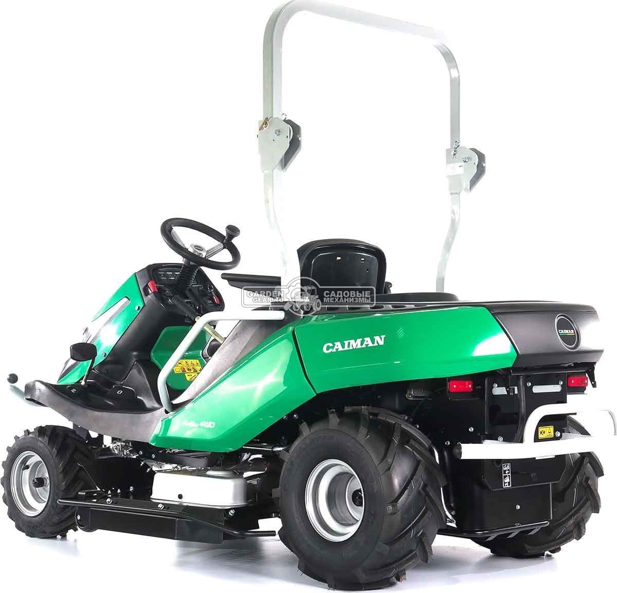 Садовый трактор для высокой травы и работы на склонах Caiman Anteo 4WD 137D2K (CZE, Kawasaki FS730 V-Twin, 726 куб.см., 132 см, дифференциал, 427 кг.)