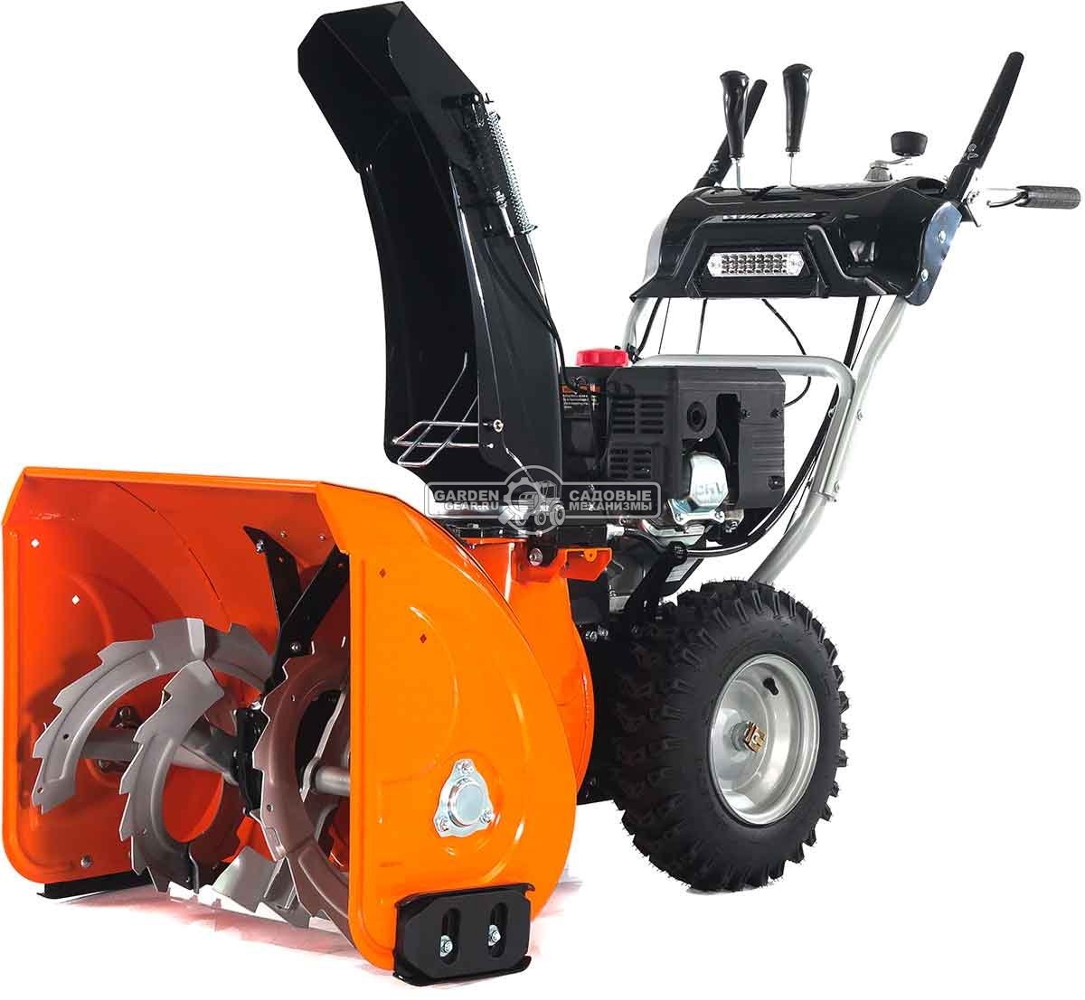 Снегоуборщик Villartec WB7066E MY2023 (PRC, 66 см, Loncin, 212 см3, эл/стартер 220В, фара, подогрев рукояток, скорости 6/2, 88 кг)