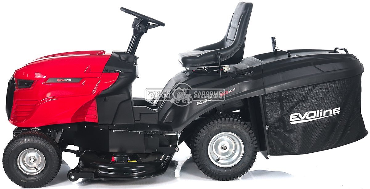 Садовый трактор Evoline TRG 107 CH (PRC, Loncin, 546 куб.см., гидростатика, ширина кошения 107 см, травосборник 220 л, 192 кг.)