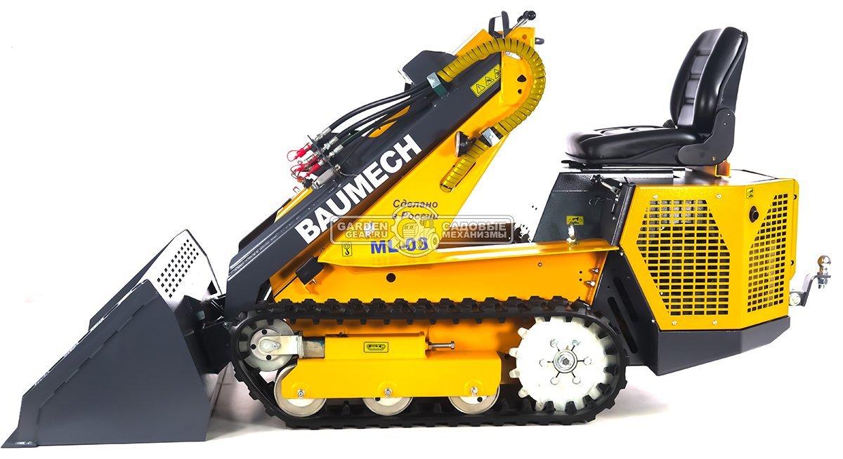 Универсальная машина мини-погрузчик Baumech ML-03 Pro + ковш для снега 120 см. с двигателем Zongshen GB750 V-Twin