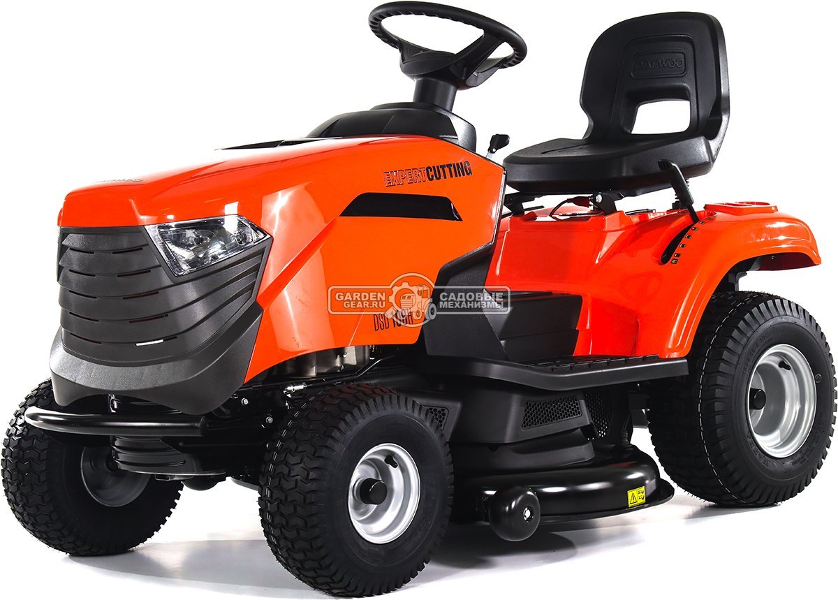 Садовый трактор Daewoo DSD 108H (PRC, Stiga ST450, 432 куб.см., гидростатика, боковой выброс, ширина кошения 108 см., 165 кг.)