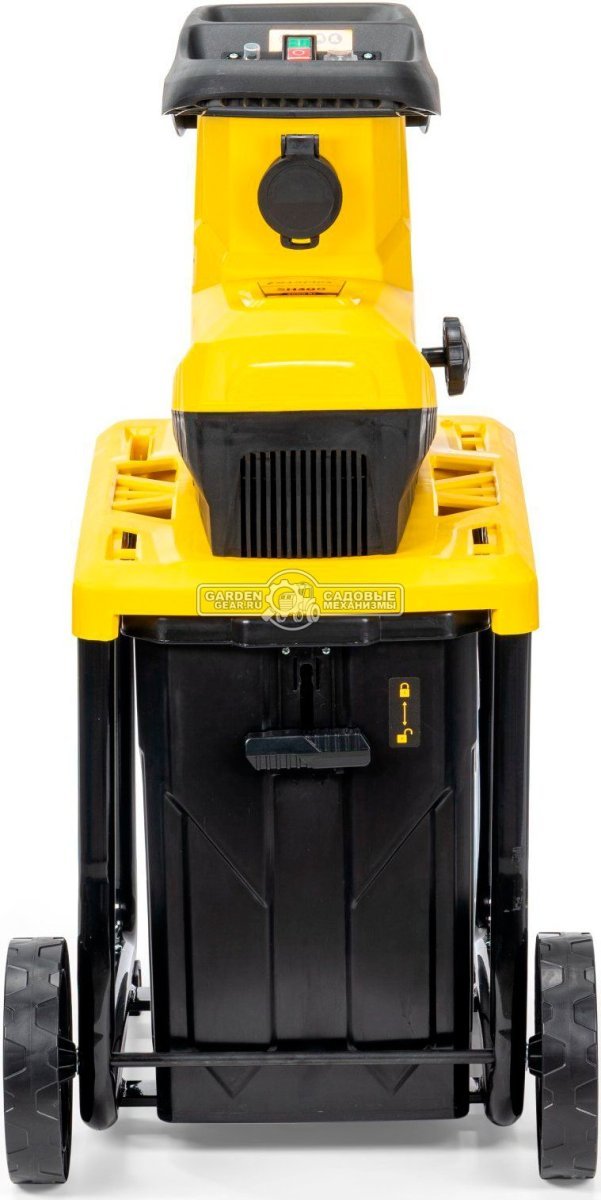 Садовый измельчитель веток электрический Champion SH300 (PRC, 3000 Вт, ветки до 45 мм, валик с ножами, 60 л, 26.5 кг)