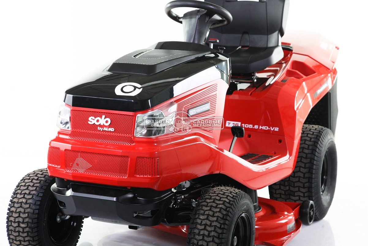 Садовый трактор Solo by Al-ko T 16-105.6 HD V2 Premium (AUT, 105 см, B&S Intek 7160 V-Twin, 656 см3, гидростатика, травосборник 310 л., 256 кг)