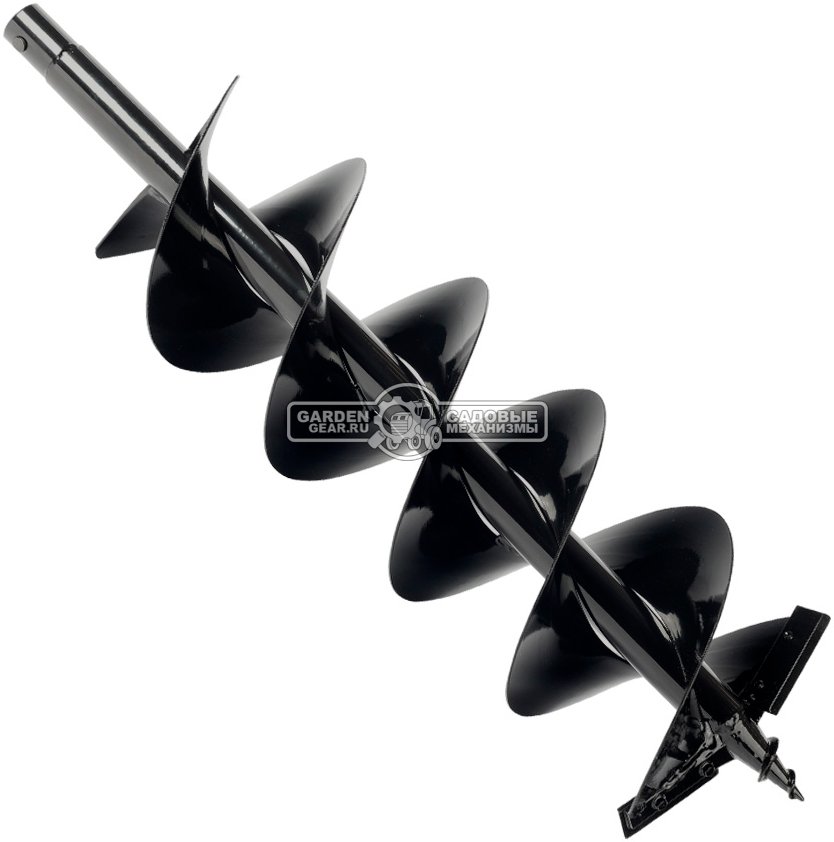 Бур земляной двухзаходный (шнек для мотобура) Patriot D 200B (20 x 80 см, сменные ножи, круг 20 мм)