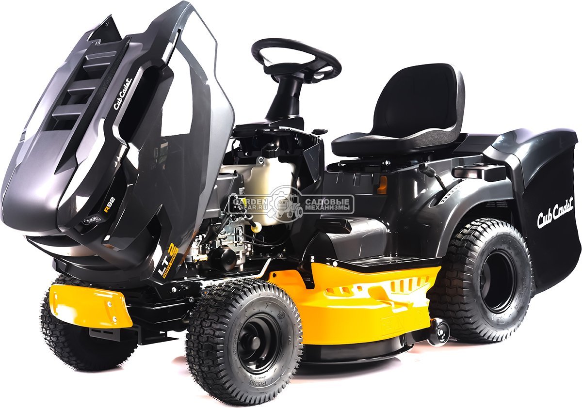 Садовый трактор Cub Cadet LT2 R92 (PRC, Cub Cadet, 547 куб.см., гидростатика, травосборник 245 л, ширина кошения 92 см, 198 кг)