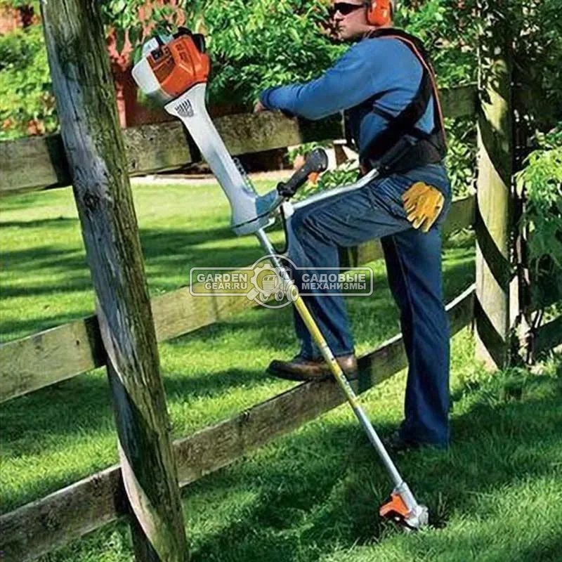 Бензиновый кусторез Stihl FS 460 (GER, 51,6 куб.см., 2,4 кВт/3,3 л.с., 2-MIX, длина - 177 см., 3-х нож DM 3F-300, AutoCut 46-2, 8,5 кг.)