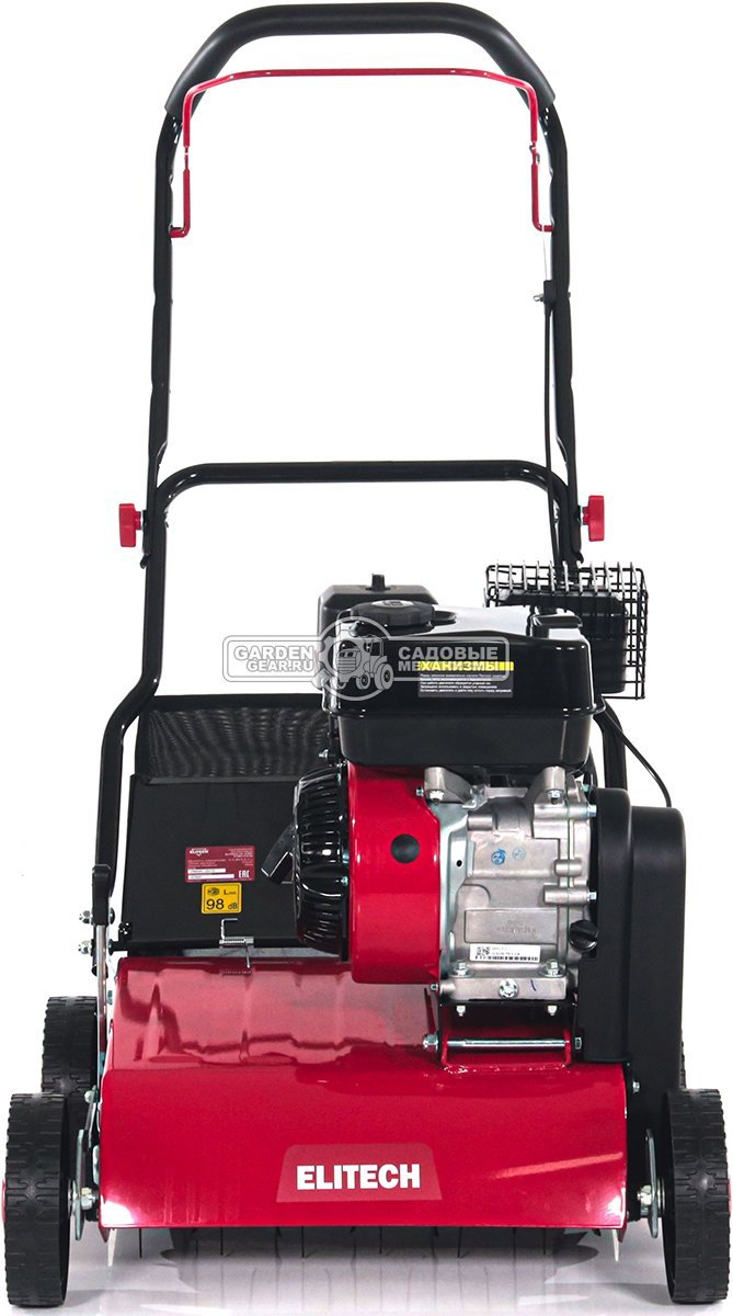 Вертикуттер - аэратор бензиновый Elitech СБ 4340Т (PRC, 40 см, 212 см3, 2 вала: ножи + пружины, 35 л, 41 кг)