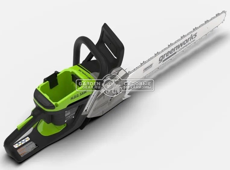 Пила аккумуляторная цепная GreenWorks OCS800 20" без АКБ и ЗУ (PRC, BL 82В, 5 кВт, 3/8"-1.3-72E, 5.5 кг)