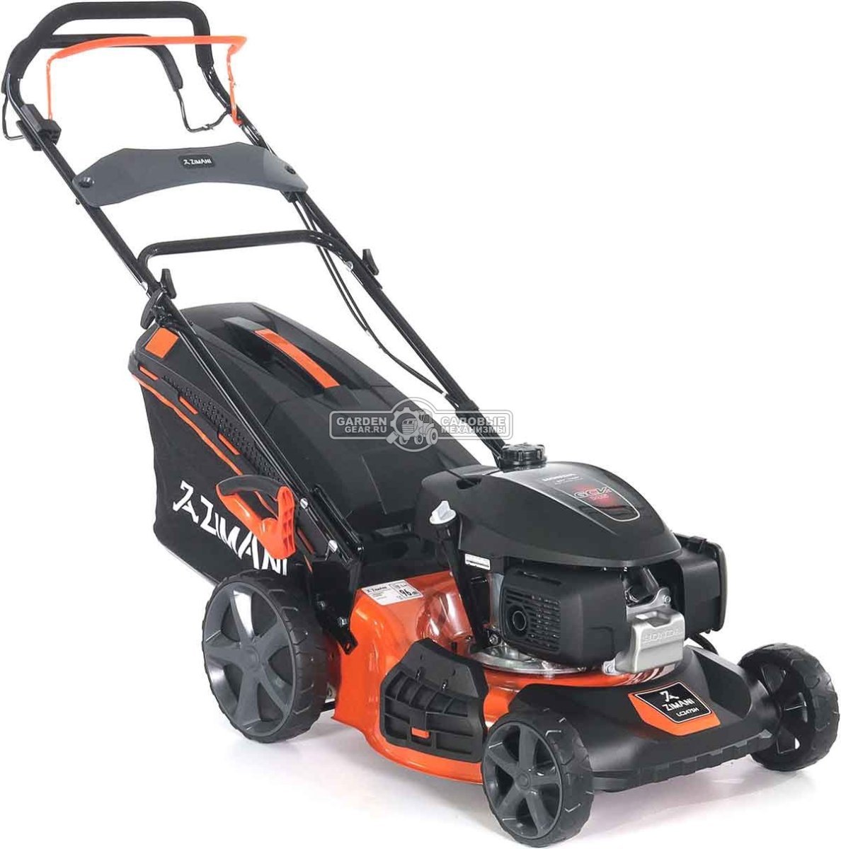 Газонокосилка бензиновая ZimAni LC247SH (PRC, 47 см, Honda GCVx145, 145 см3, сталь, 60 л, 3 в 1, Quattro Blade, 29 кг)