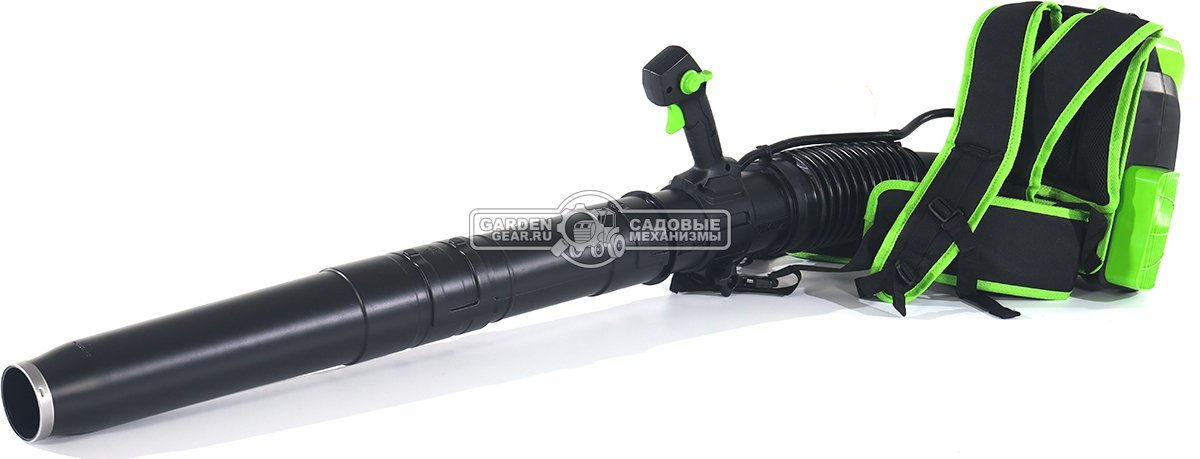 Воздуходувка аккумуляторная ранцевая GreenWorks GD60BPB без АКБ и ЗУ (PRC, BL 60В, 225 км/ч, 15 м3/мин, 3.8 кг)