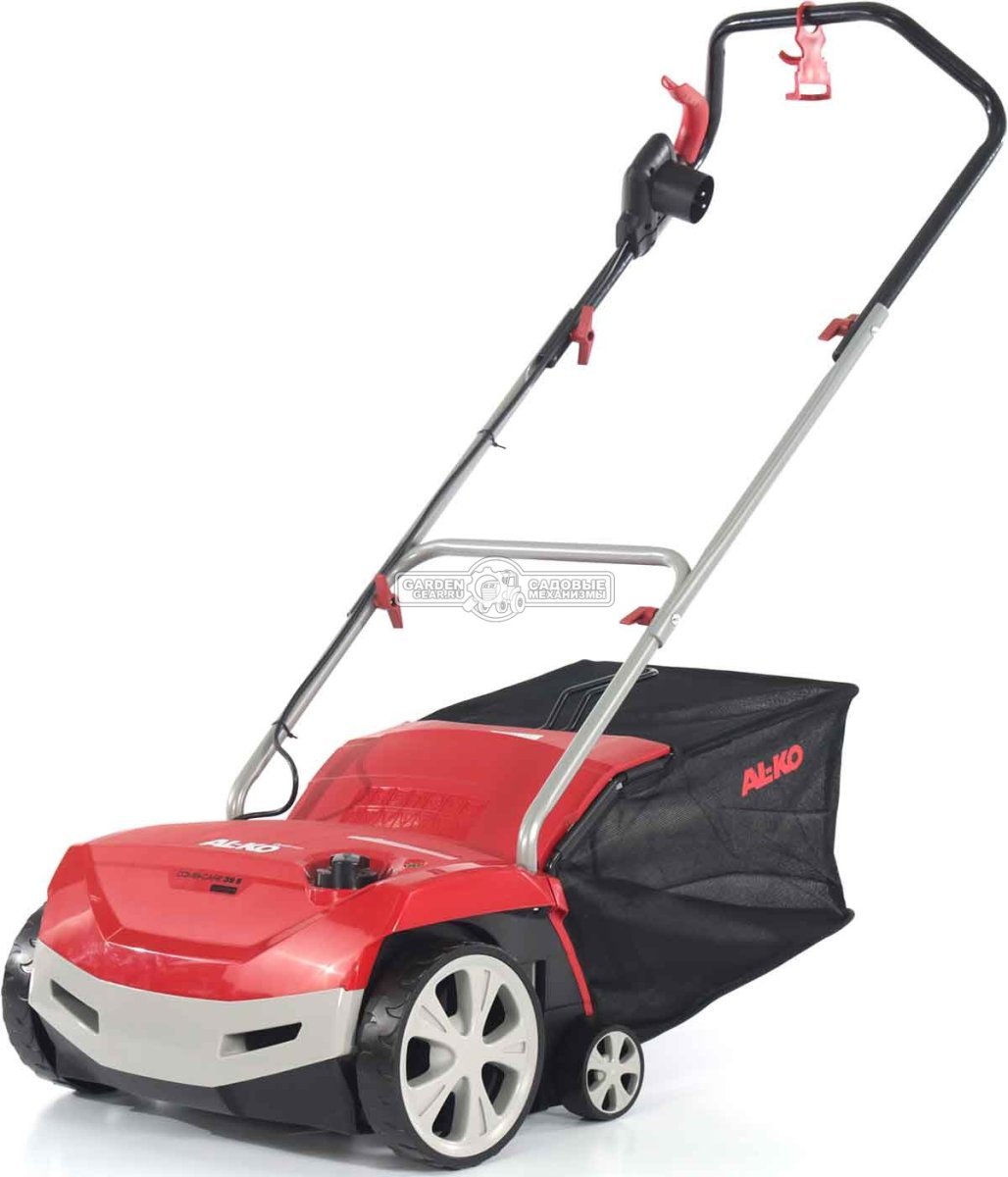 Вертикуттер - аэратор электрический Al-Ko VL 38 E Gudenaa (PRC, 1300 Вт, 38 см, ножи+пружины, пластик, 55 л, 13.8 кг)