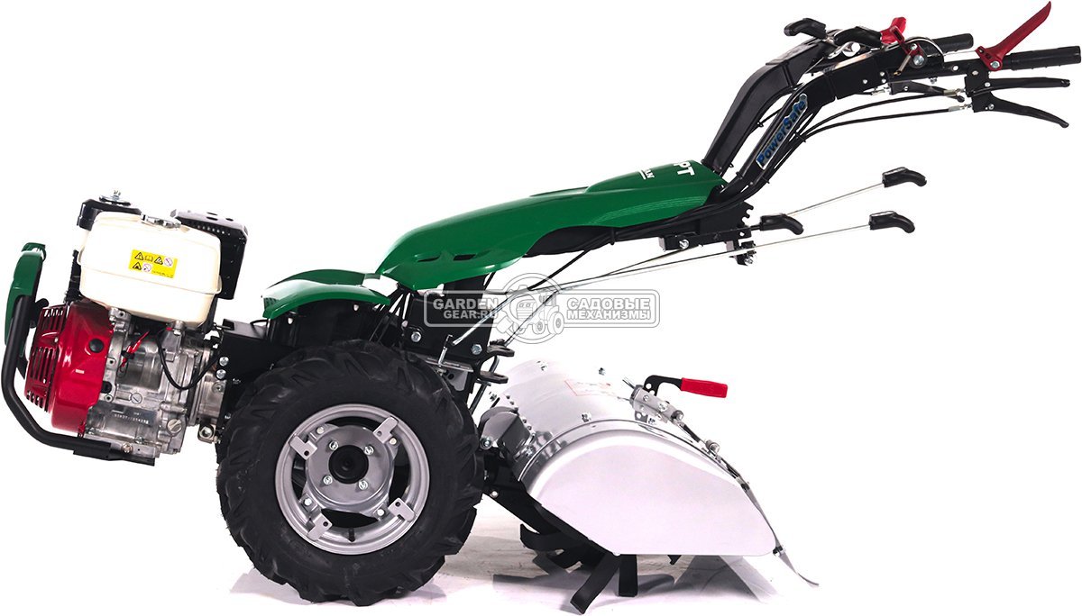 Мотоблок Caiman Atletico 340PT (ITA, Honda GX390, 389 куб.см., дифференциал, колеса 5.00х10, тормоза, 3 вперед + 3 назад, 116 кг.)