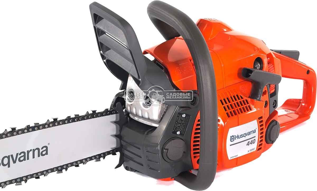 Бензопила Husqvarna 440 II 15" (SWE, 40.9 куб.см., 1.8 кВт/2.4 л.с., X-Torq, 0.325-1.3-64E, 4.4 кг)