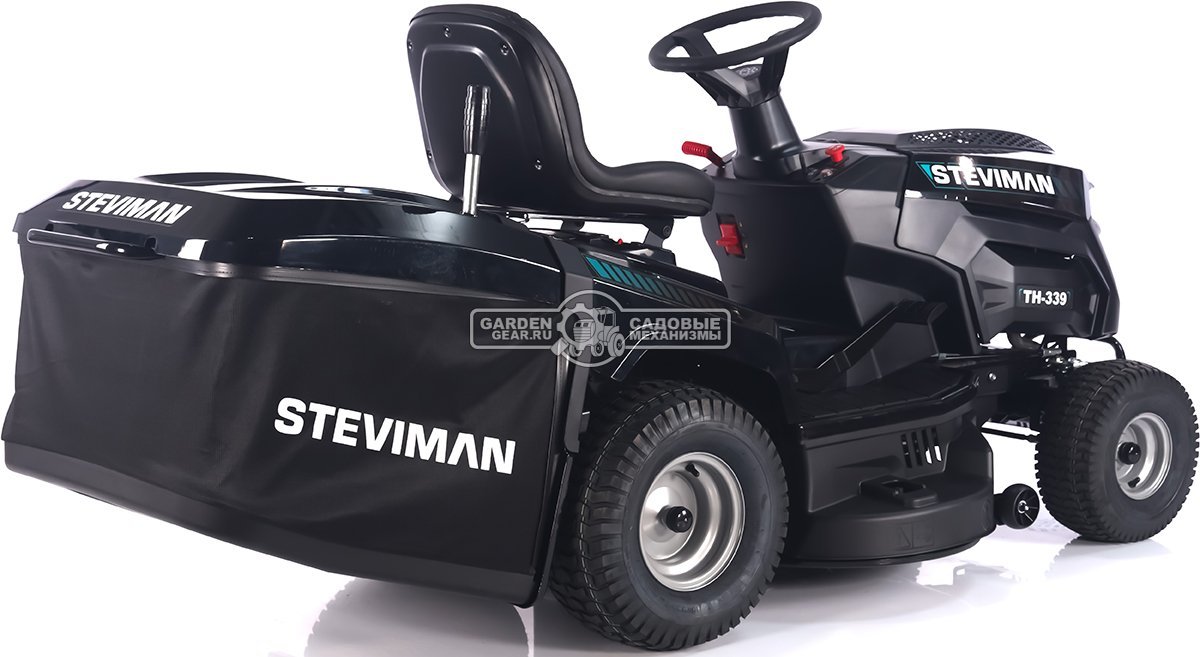 Садовый трактор Steviman TH-339 (PRC, Loncin 586 куб.см., гидростатика, ширина кошения 98 см, травосборник 250 л, 198 кг)