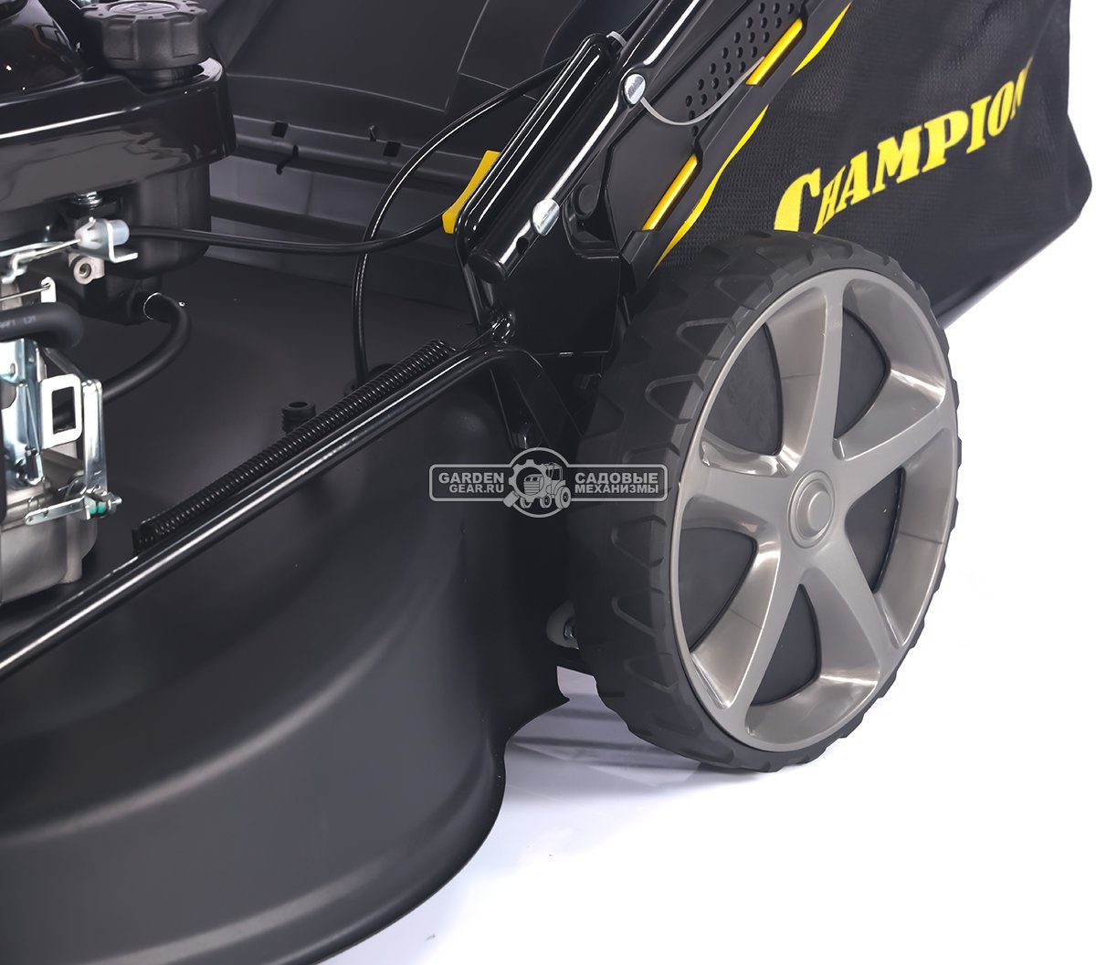 Газонокосилка бензиновая Champion LM5644 Pro (PRC, 56 см, Champion 196 см3, сталь, 65 л, 4 в 1, 41 кг)