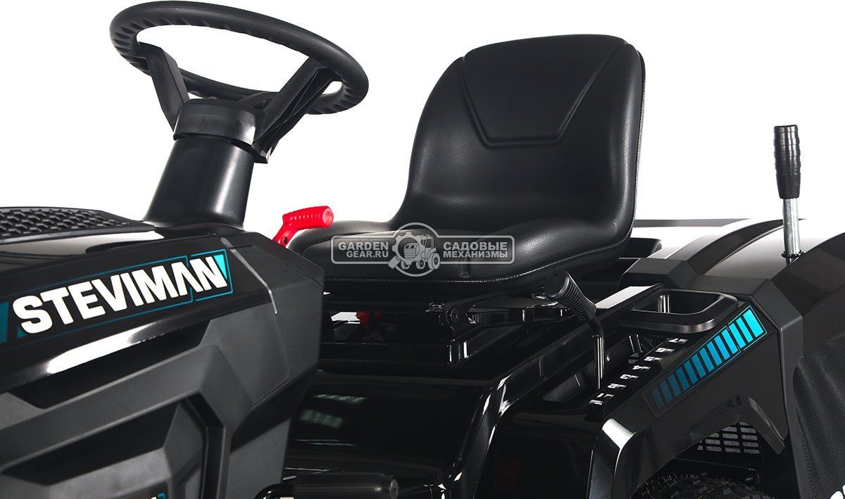 Садовый трактор Steviman TH-334 (PRC, Loncin 432 куб.см., гидростатика, ширина кошения 86 см, травосборник 250 л, 192 кг)