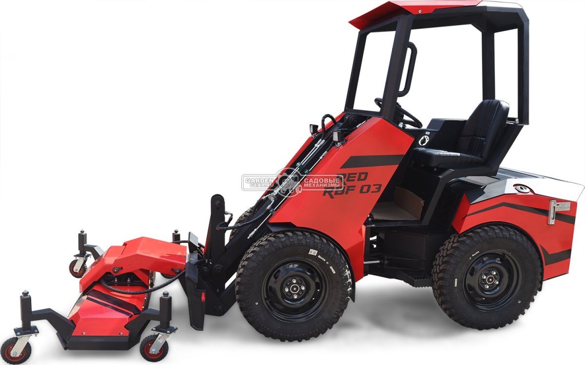 Газонокосилка мульчирующая RED для мини-погрузчика, 6 дисков с ножами, ширина 158 см., 190 кг.