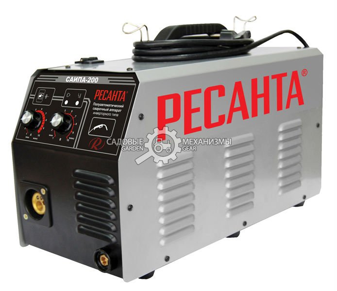 Сварочный аппарат инверторный п/а Ресанта САИПА-200 (PRC, 220 В, 20-110 А, 0,6-0,8 мм, 11 кг)