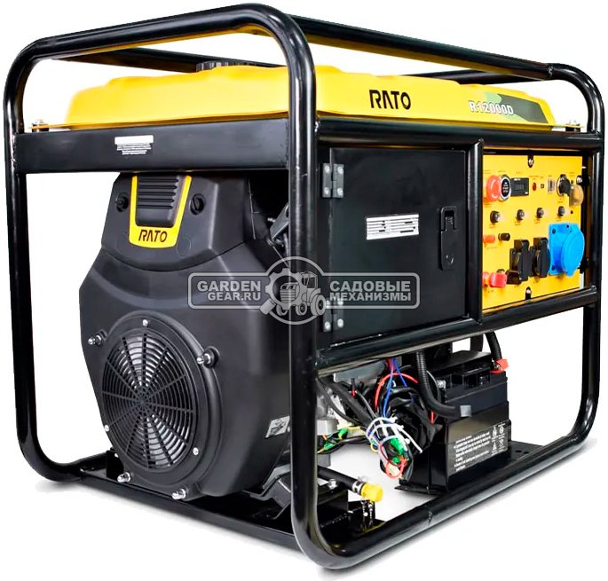 Бензиновый генератор Rato R12000DA (PRC, 739,3 см3, 12/11 кВт, эл.стартер, возможность автозапуска, 48,5 л, 160 кг)