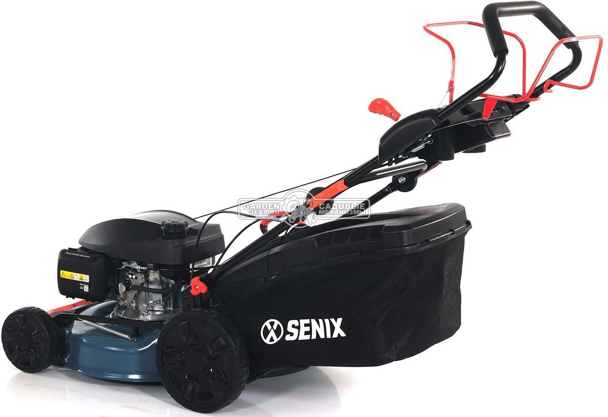 Газонокосилка бензиновая Senix LSSG-M2-EU (PRC, 46 см, Honda GCV145, 145 см3, сталь, вариатор, 3 в 1, 65 л, 27 кг)