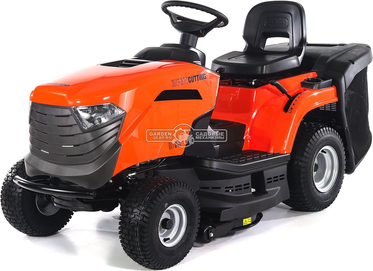 Садовый трактор Daewoo DLT 84H (PRC, Stiga ST400, 414 куб.см., гидростатика, ширина кошения 84 см, травосборник 200 л, мульчирование, 188 кг)