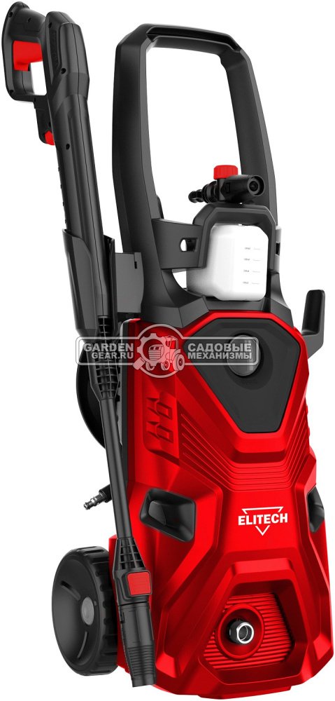 Мойка высокого давления Elitech М 2200РКП (PRC, 2200 Вт, 165 бар, 480 л/час, барабан + шланг 6 м, 10.3 кг)