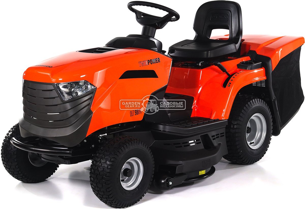 Садовый трактор Daewoo DLT 98HV (PRC, Stiga ST550 V-Twin, 586 куб.см., гидростатика, ширина кошения 98 см, травосборник 240 л, мульчирование, 198 кг)