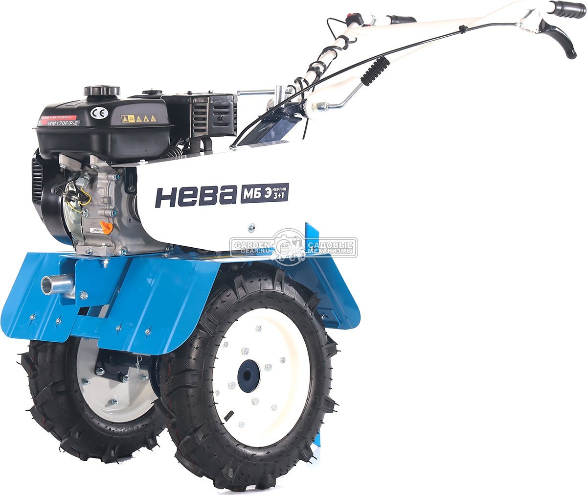 Мотоблок Нева МБ Энергия 3+1 (RUS, колеса 4,00х10, Weima WM 170 F/P, 212 см3, 60 см, 3 вперед/1 назад, шкив А, 62.5 кг)