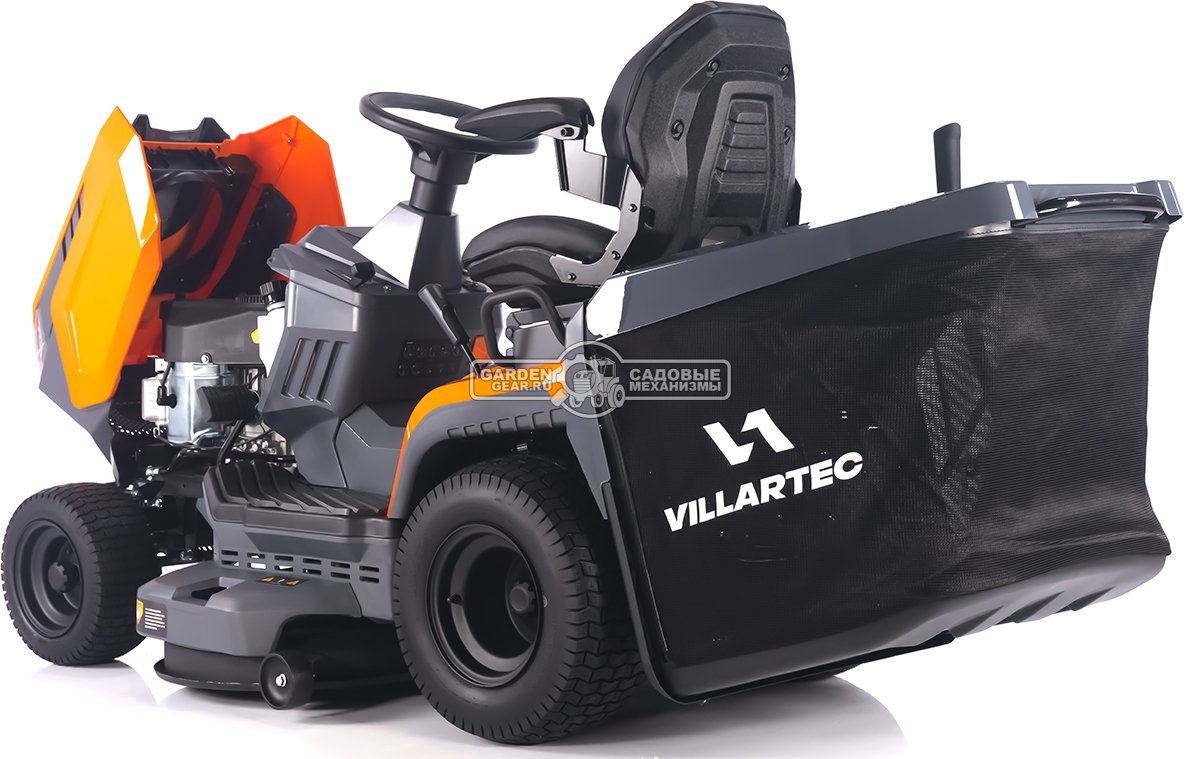 Садовый трактор Villartec MR2308H (PRC, Loncin V-Twin 708 куб.см., LED дисплей, гидростатика, травосборник 320 л, ширина кошения 108 см, 237 кг)