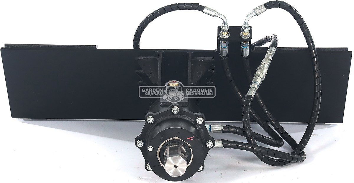 Ямобур (гидравлический вращатель) RED с переходной плитой для мини-погрузчика, 95 кг.