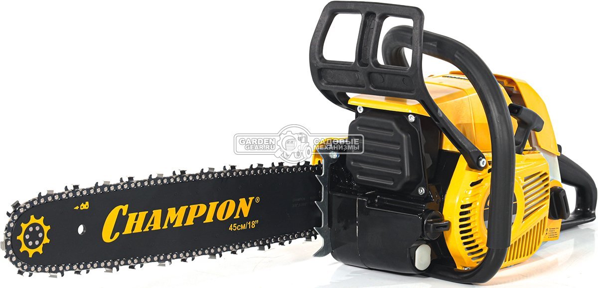 Бензопила Champion 372 18&quot; Pro (PRC, 72,2 см3, 3,6 кВт/4,9 л.с., 3/8&quot;, 1,6 мм., 66E, декомпрессор, 6,6 кг.)