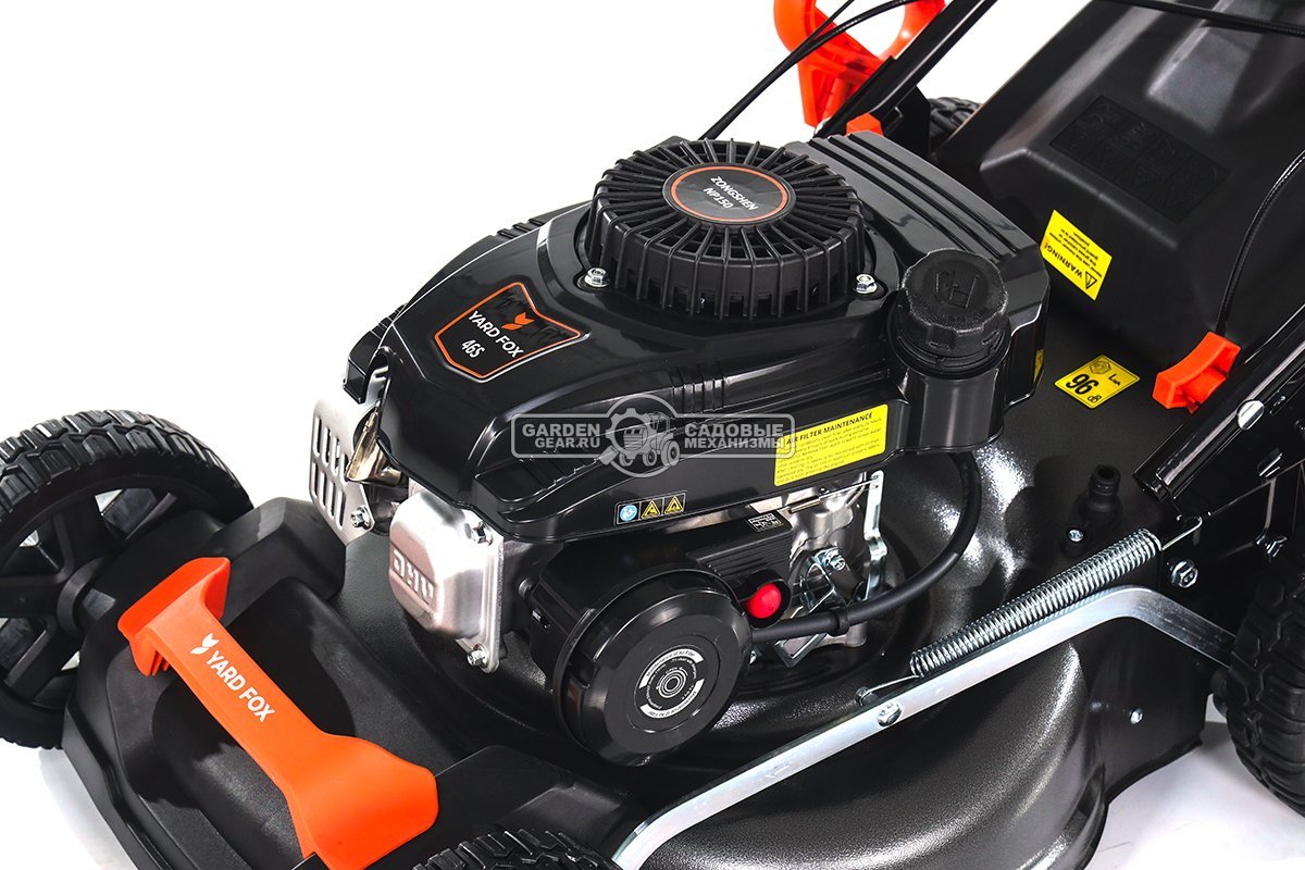 Газонокосилка бензиновая Yard Fox 46S (PRC, 46 см, Zongsheng NP150, 149 см3, сталь, 3 в 1, 60 л, 27.9 кг)